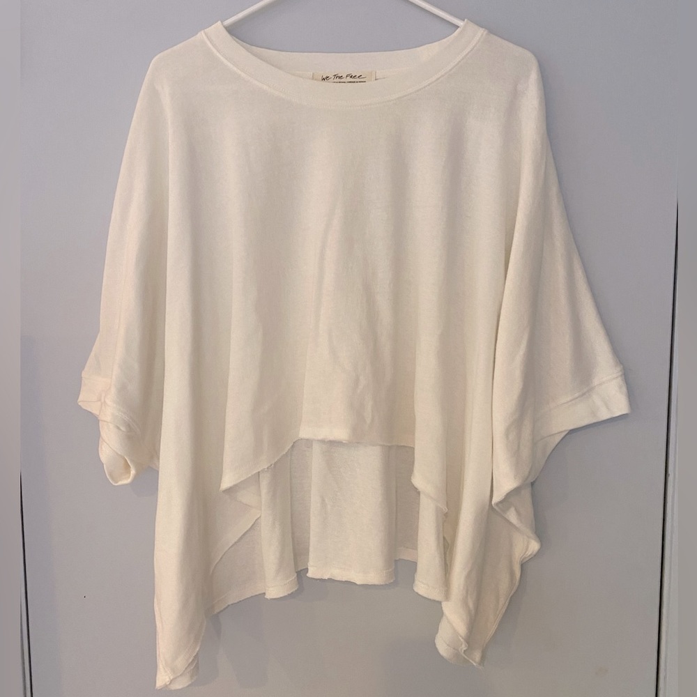 WE THE FREE white oversized tee.